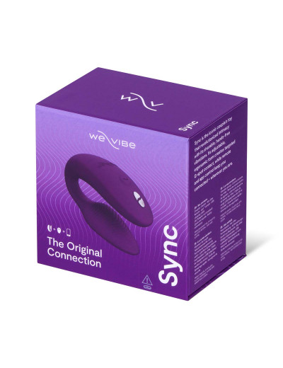 Фиолетовый вибратор для пар We-Vibe Sync 2