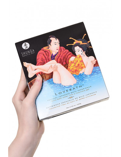 Соль для ванны Lovebath Ocean temptation, превращающая воду в гель - 650 гр.