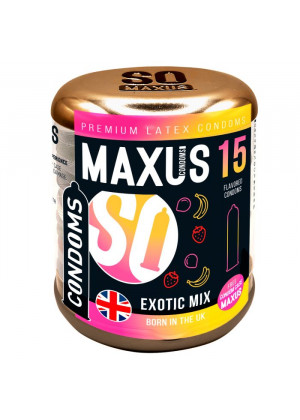 Ароматизированные презервативы Maxus Exotic Mix - 15 шт.