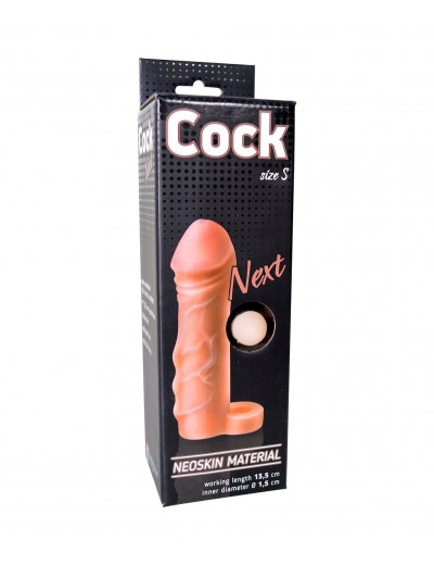 Фаллоудлинитель с кольцом COCK size S - 13,5 см.