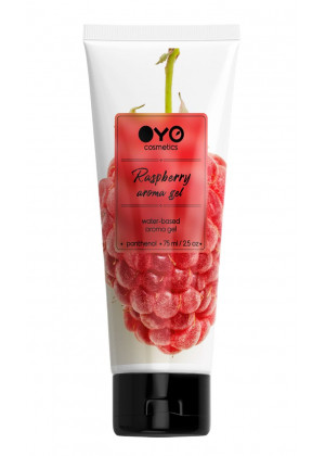 Лубрикант на водной основе OYO Aroma Gel Raspberry с ароматом малины - 75 мл.