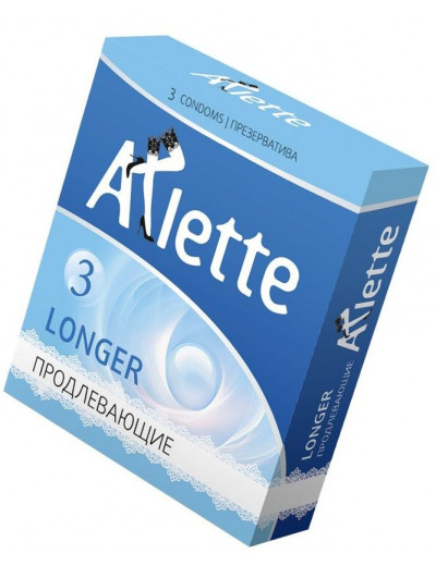 Презервативы Arlette Longer с продлевающим эффектом - 3 шт.