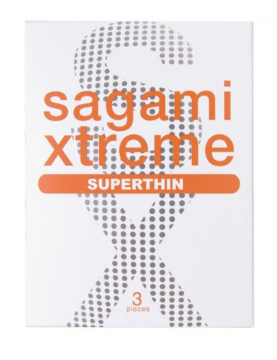 Ультратонкие презервативы Sagami Xtreme Superthin - 3 шт.