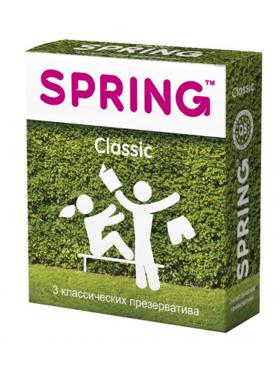 Классические презервативы SPRING CLASSIC - 3 шт.