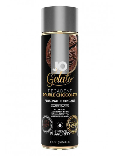 Лубрикант с ароматом шоколада JO GELATO DECADENT DOUBLE CHOCOLATE - 120 мл.