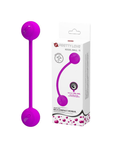 Лиловые вагинальные шарики KEGEL BALL III