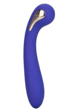 Фиолетовый вибромассажер с электростимуляцией Intimate Estim Petite G Wand - 19 см.