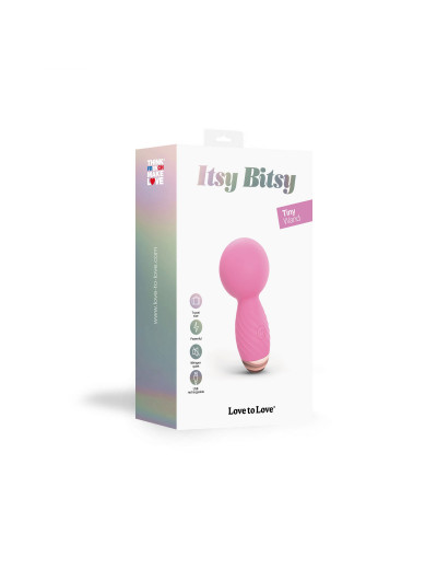 Розовый мини-wand вибратор Itsy Bitsy Mini Wand Vibrator