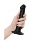 Черный фаллос на присоске Silicone Bendable Dildo M - 18 см.