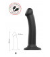 Черный фаллос на присоске Silicone Bendable Dildo M - 18 см.