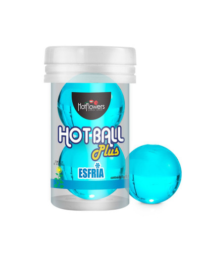 Лубрикант на масляной основе Hot Ball Plus с охлаждающим эффектом (2 шарика по 3 гр.)