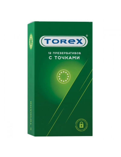 Текстурированные презервативы Torex  С точками  - 12 шт.