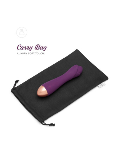 Фиолетовый вибратор Ooh La La Flower Vibrator - 18 см.