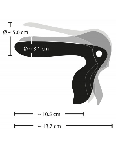 Вагинальный расширитель Vibrating Speculum с вибрацией и подсветкой