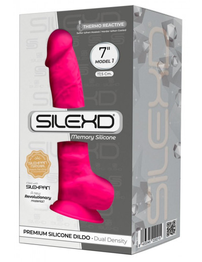 Розовый фаллоимитатор-реалистик Premium Dildo 7  Model 1 Premium - 17,5 см.