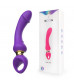 Фиолетовый изогнутый вибромассажер Moon Vibrator - 21,1 см.