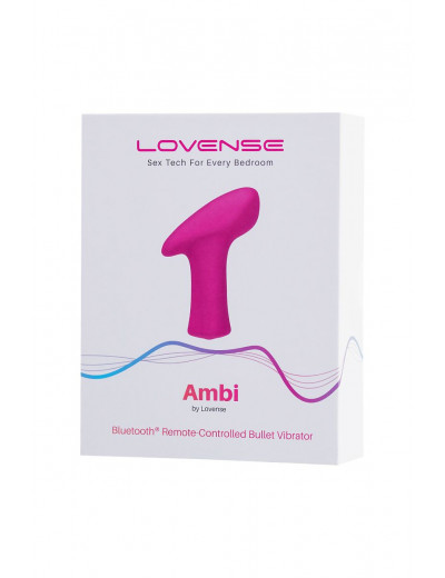 Ярко-розовая вибропуля Lovense Ambi