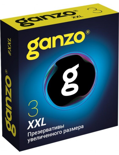 Презервативы увеличенного размера Ganzo XXL - 3 шт.