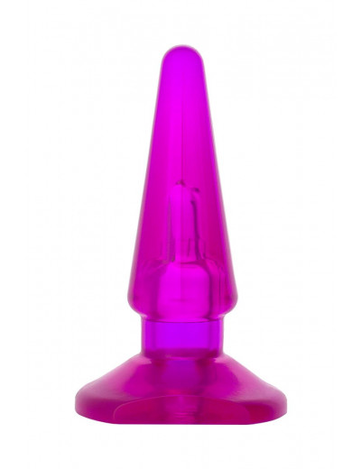 Фиолетовая анальная пробка BUTT PLUG - 9,5 см.