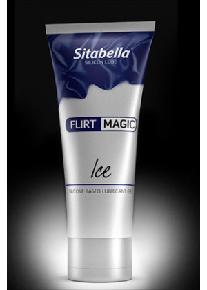 Силиконовая гель-смазка FLIRT MAGIC Ice с лёгким пролонгирующим эффектом - 75 мл.