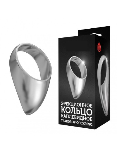 Большое каплевидное эрекционное кольцо TEARDROP COCKRING