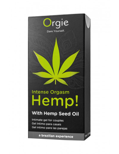 Возбуждающий интимный гель для пар ORGIE Hemp Intense Orgasm - 15 мл.