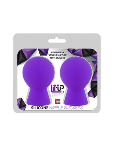 Фиолетовые присоски для груди LIT-UP NIPPLE SUCKERS SMALL PURPLE