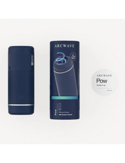 Синий мастурбатор с контролем всасывания Arcwave Pow Stroker