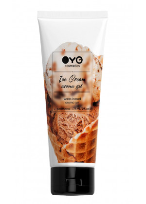 Лубрикант на водной основе OYO Aroma Gel Ice Cream с ароматом пломбира - 75 мл.