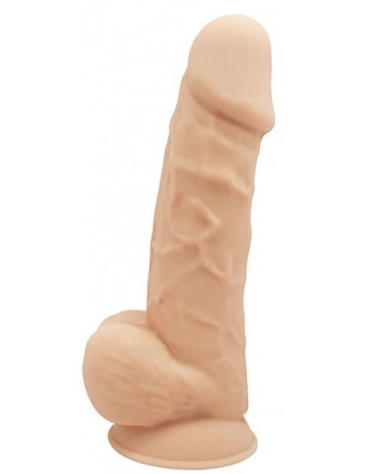 Телесный реалистичный фаллоимитатор DILDO 8.5INCH FLESH - 21,6 см.