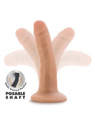 Телесный фаллоимитатор-реалистик 5 Inch Posable Dildo - 13,9 см.