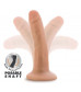 Телесный фаллоимитатор-реалистик 5 Inch Posable Dildo - 13,9 см.