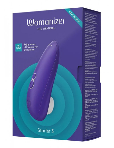 Синий клиторальный стимулятор Womanizer Starlet 3