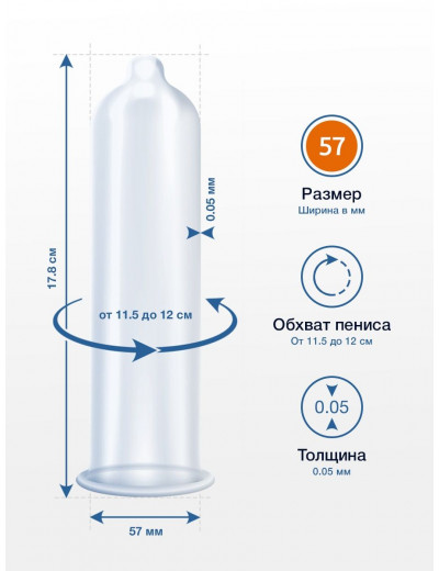 Презервативы MY.SIZE размер 57 - 3 шт.