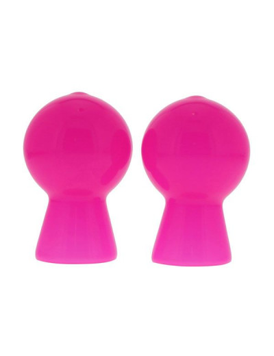 Розовые вакуумные помпы для сосков NIPPLE SUCKER PAIR IN SHINY PINK