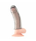 Текстурированная насадка на пенис Clear Textured Penis Enhancing Sleeve Extension - 16,5 см.