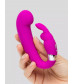 Лиловый вибратор Mini G-Spot Curve Vibe с клиторальным зайчиком