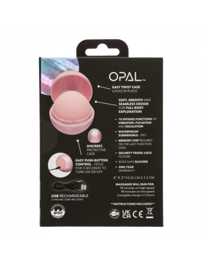 Розовый вибромассажер Opal Smooth Massager