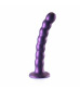 Фиолетовый фаллоимитатор Beaded G-Spot - 17 см.