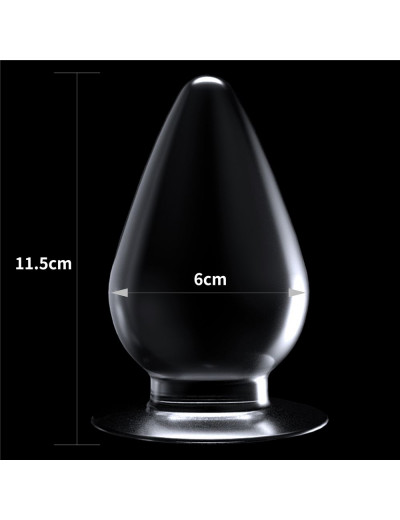 Прозрачная анальная пробка Flawless Clear Anal Plug - 11,5 см.