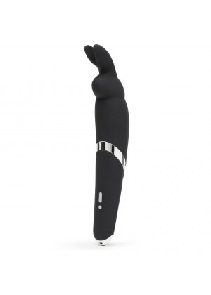 Черный вибратор Rabbit Rechargeable Wand Vibrator - 26,7 см.