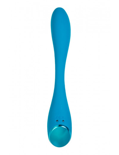 Синий гибкий вибратор Satisfyer G-Spot Flex 5+ - 19,6 см.