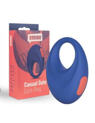 Синее эрекционное кольцо RRRING Casual Date Cock Ring