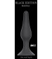 Чёрная анальная пробка Slim Anal Plug XL - 15,5 см.