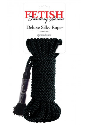 Черная веревка для фиксации Deluxe Silky Rope - 9,75 м.