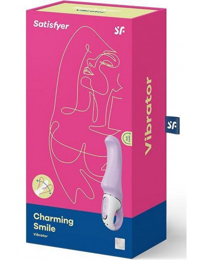 Сиреневый вибратор Satisfyer Charming Smile - 18,5 см.