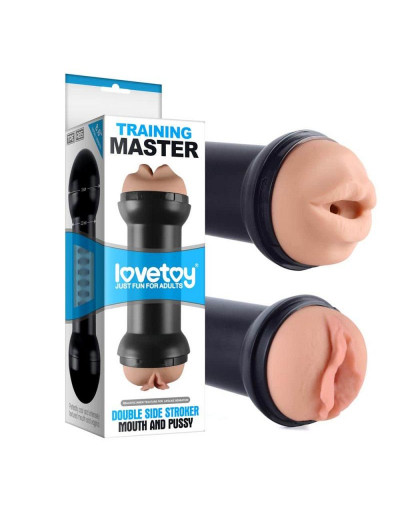 Двусторонний мастурбатор Training Master Double Side Stroker Mouth and Pussy