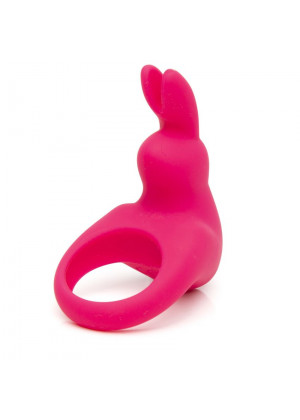 Розовое эрекционное виброкольцо Happy Rabbit Rechargeable Rabbit Cock Ring