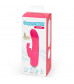 Розовый вибратор-кролик Rechargeable Mini Rabbit Vibrator - 15,2 см.