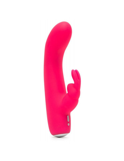 Розовый вибратор-кролик Rechargeable Mini Rabbit Vibrator - 15,2 см.